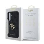 Guess PU 4G Metal Logo Grey Kryt Samsung Galaxy S24 Fe