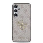 Guess PU 4G Metal Logo Pink Kryt Samsung Galaxy S24 Fe