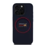 Red Bull Silicone Red Ring MagSafe Navy Kryt iPhone 15 Pro