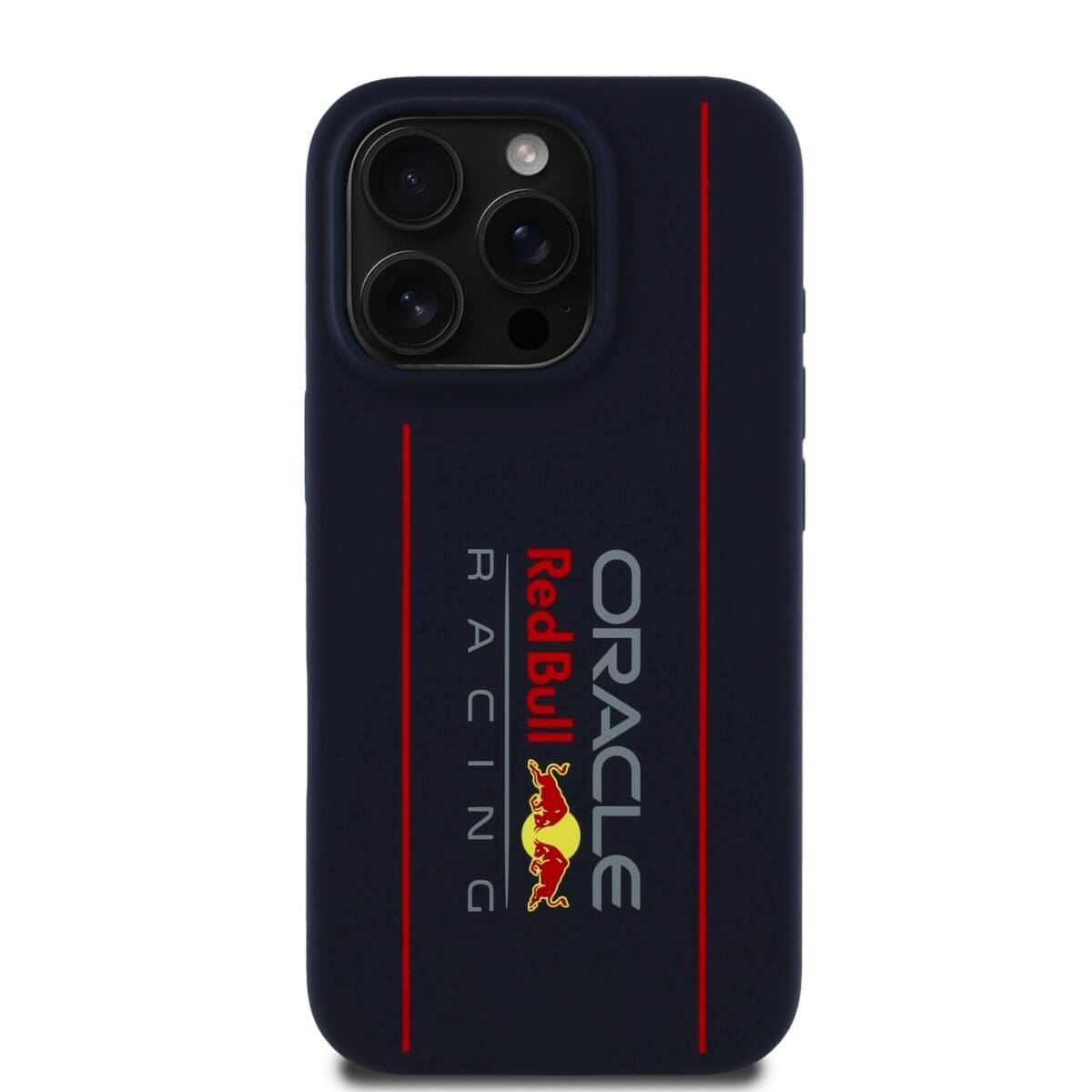 Red Bull Silicone Vertical Logo MagSafe Navy Kryt iPhone 16 Pro