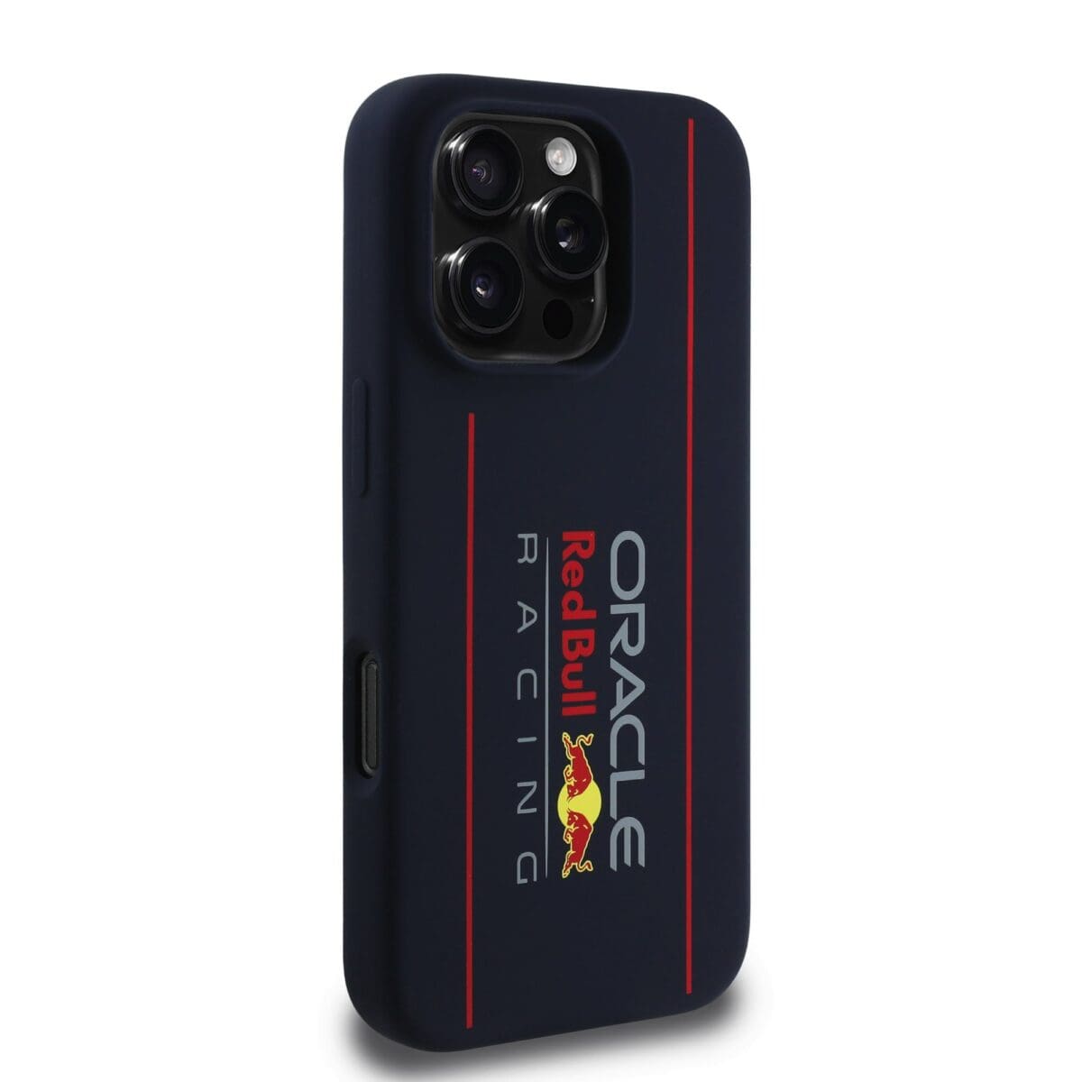 Red Bull Silicone Vertical Logo MagSafe Navy Kryt iPhone 16 Pro