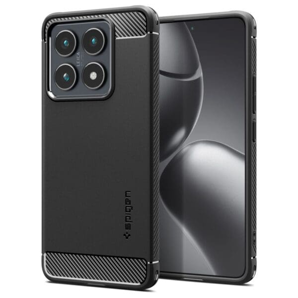 Spigen Rugged Armor Matte Black Kryt Xiaomi 14T Pro