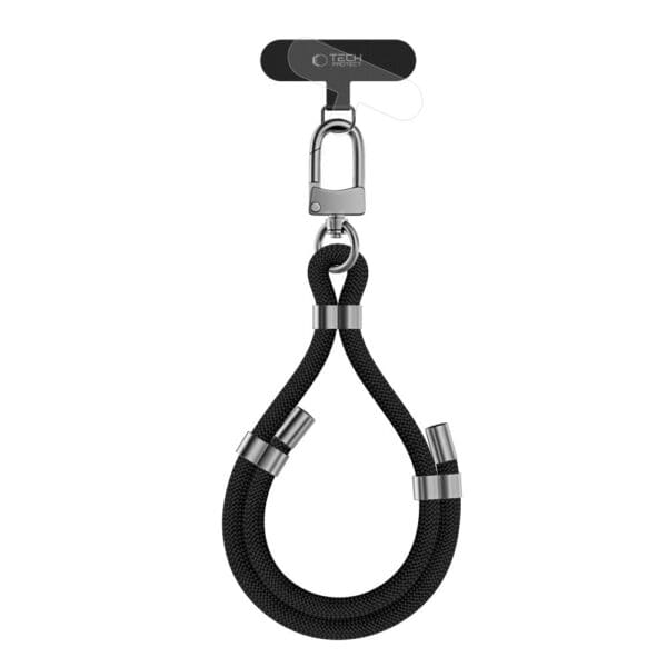 Tech-Protect C4S Rope Wrist Strap Black/Silver