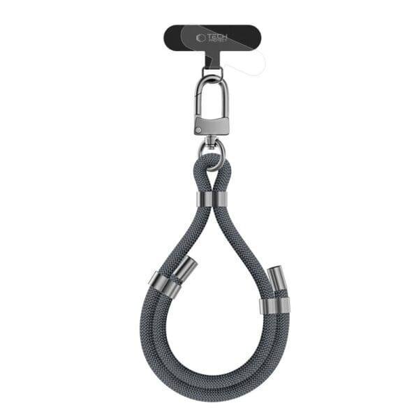 Tech-Protect C4S Rope Wrist Strap Crayon Grey/Silver