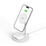 Tech-Protect Qi15W-A39 2In1 Magnetic MagSafe Wireless Charger White