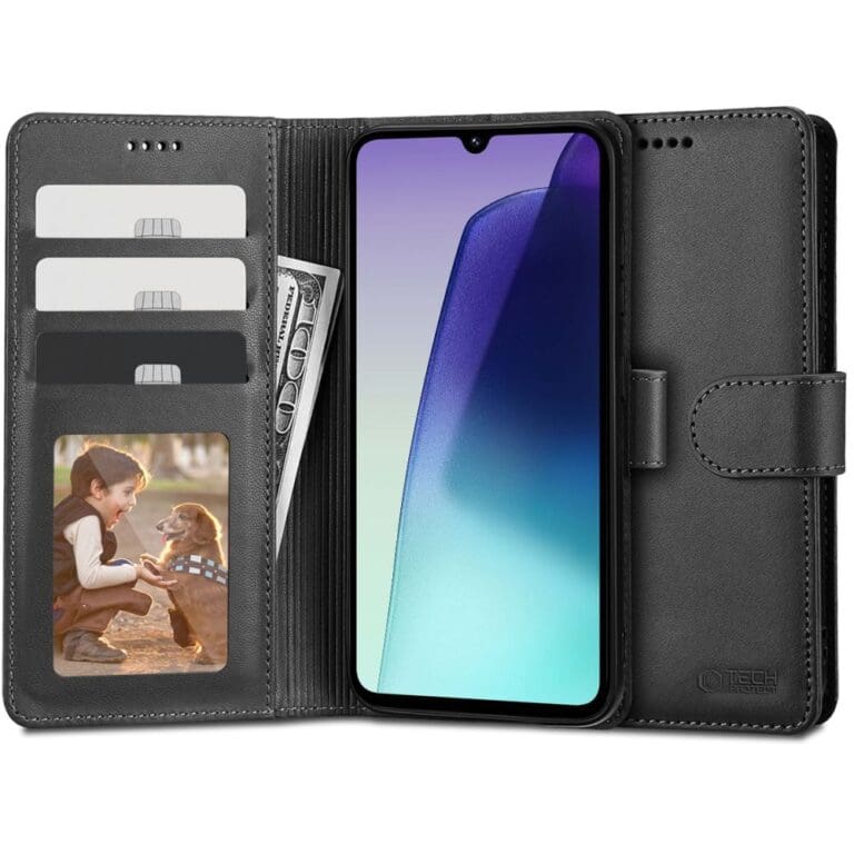 Tech-Protect Wallet Black Kryt Xiaomi Poco C75/Redmi 14C