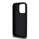 Guess PU Grained 4G Metal Logo Black Kryt iPhone 16 Pro Max