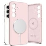 Tech-Protect Liquid Silicone MagSafe Pink Pearl Kryt Samsung Galaxy S25