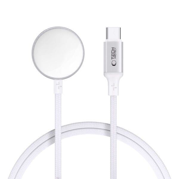 Tech-Protect Mc02 Ultraboost Magnetic Charger Type-C Cable 100Cm Apple Watch White