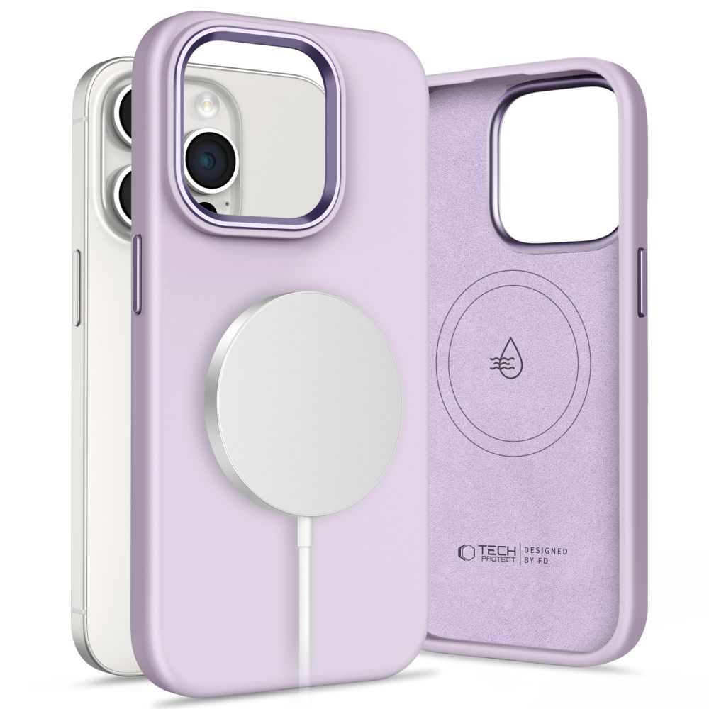 Tech-Protect Silicone Pure MagSafe Mauve Kryt iPhone 15 Pro
