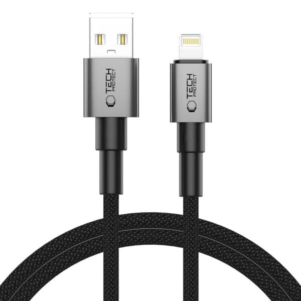 Tech-Protect Ultraboost Dna Lightning Cable 15W/2.4A 100Cm Iron Grey