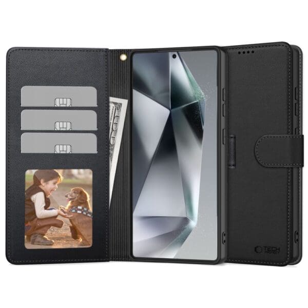 Tech-Protect Wallet Black Kryt Samsung Galaxy S25