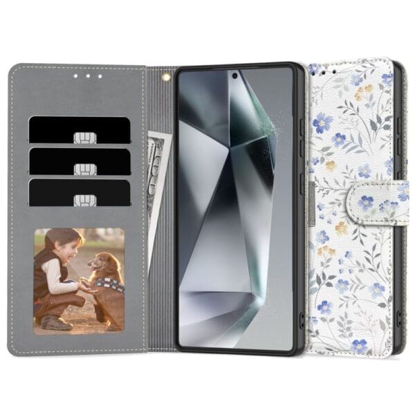 Tech-Protect Wallet Spring Flowers Kryt Samsung Galaxy S25