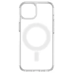 Clear Magnetic Case With MagSafe For With A Silver Ring - Transparent Kryt iPhone 14