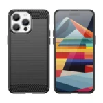Flexible Carbon Pattern Case For Carbon Case - Blue Kryt iPhone 15 Pro Max