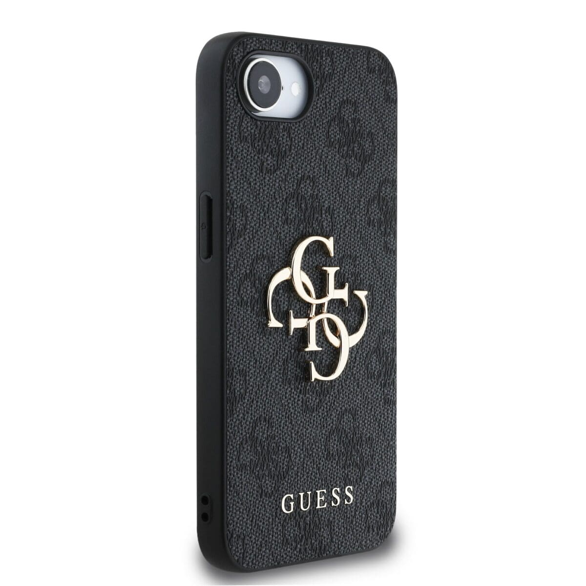 Guess PU 4G Metal Logo Grey Kryt iPhone 16e