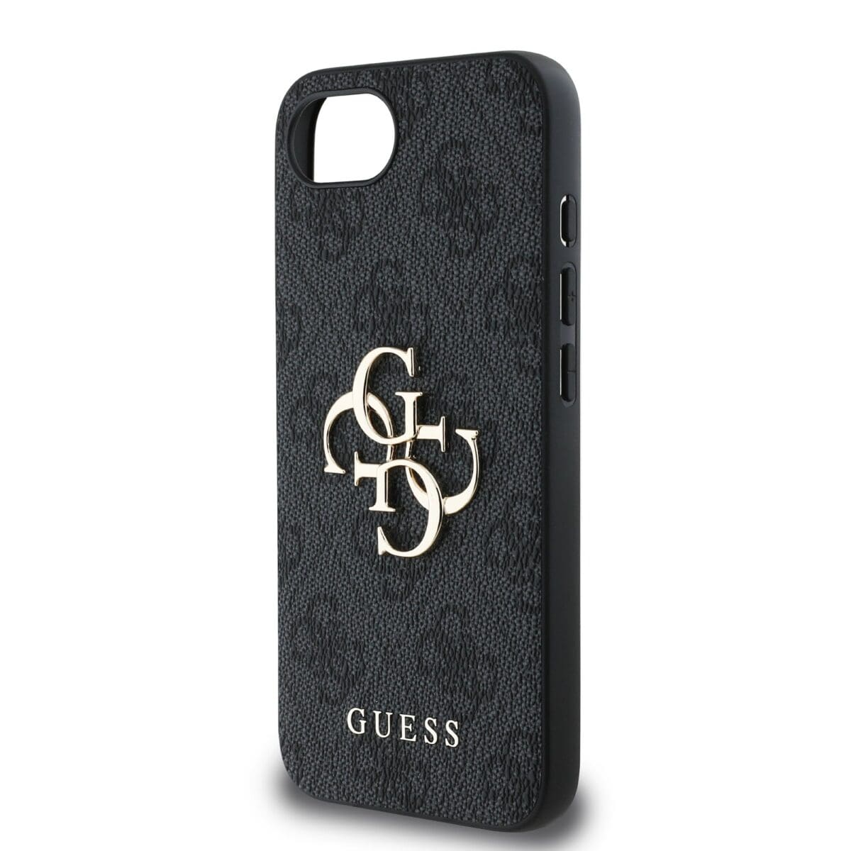 Guess PU 4G Metal Logo Grey Kryt iPhone 16e