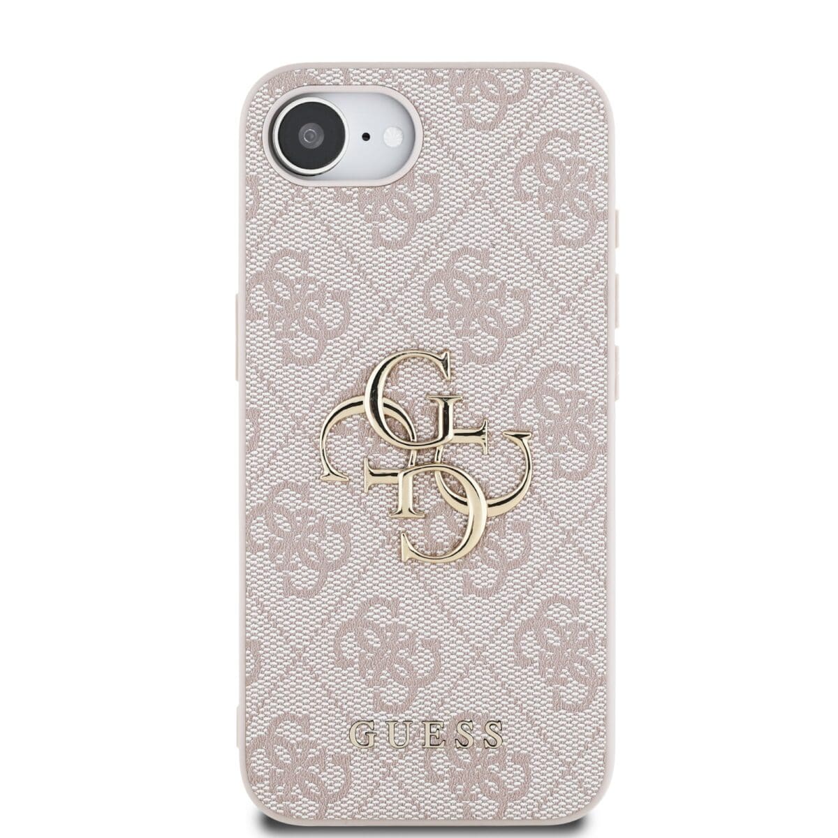 Guess PU 4G Metal Logo Pink Kryt iPhone 16e