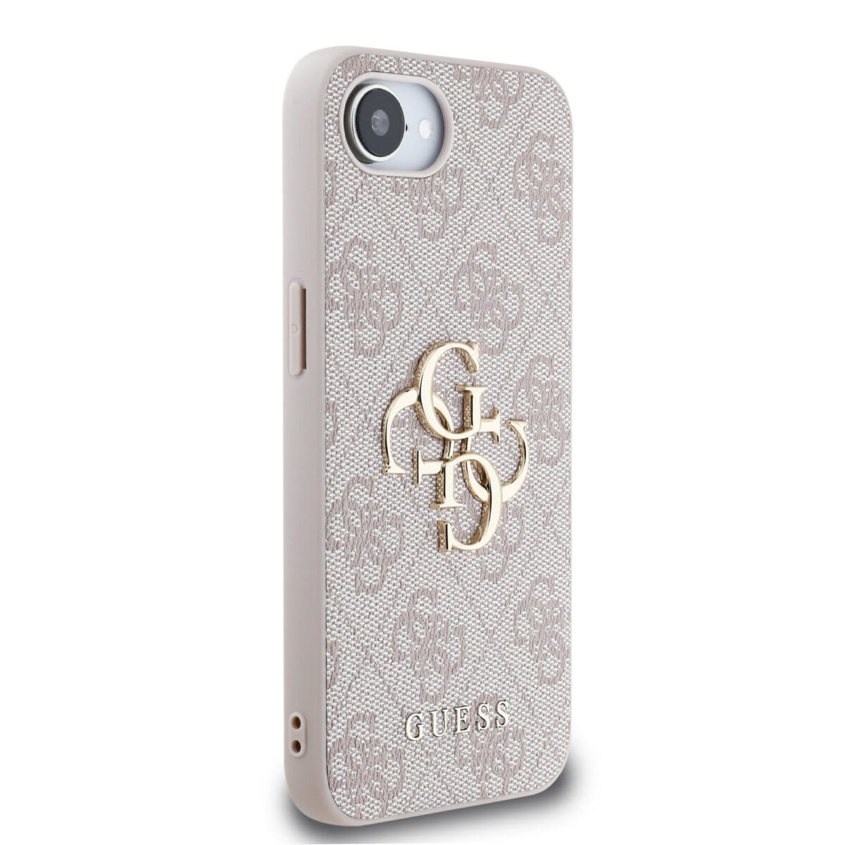 Guess PU 4G Metal Logo Pink Kryt iPhone 16e