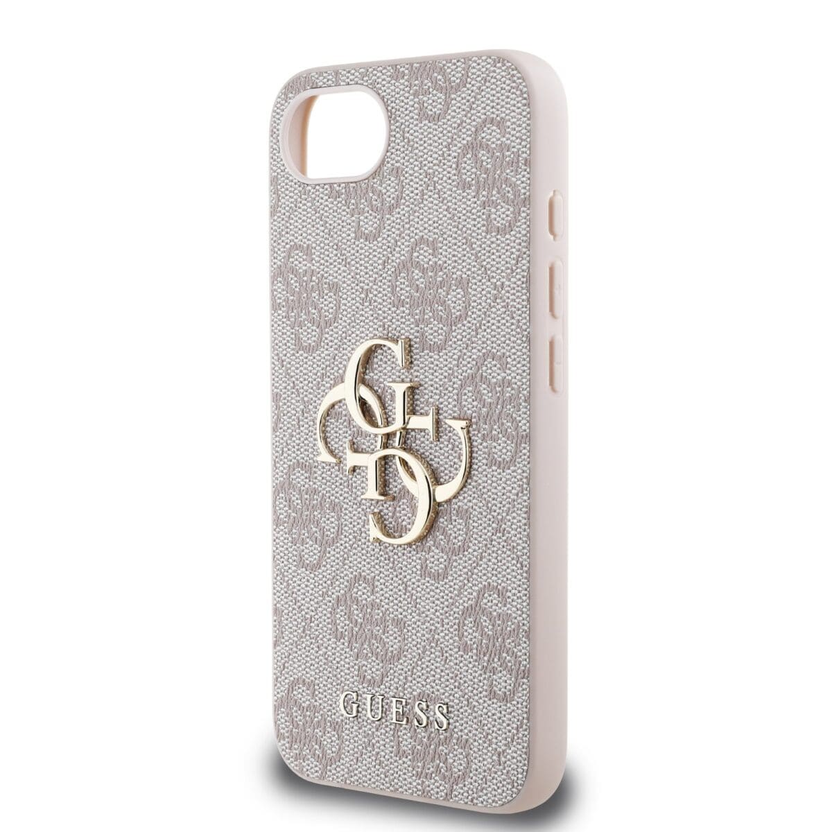 Guess PU 4G Metal Logo Pink Kryt iPhone 16e