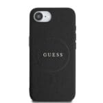 Guess PU Grained Classic Logo MagSafe Black Kryt iPhone 16e