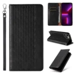Magnet Strap Case Case For Flip Wallet Mini Lanyard Stand Black Kryt iPhone 14 Pro Max