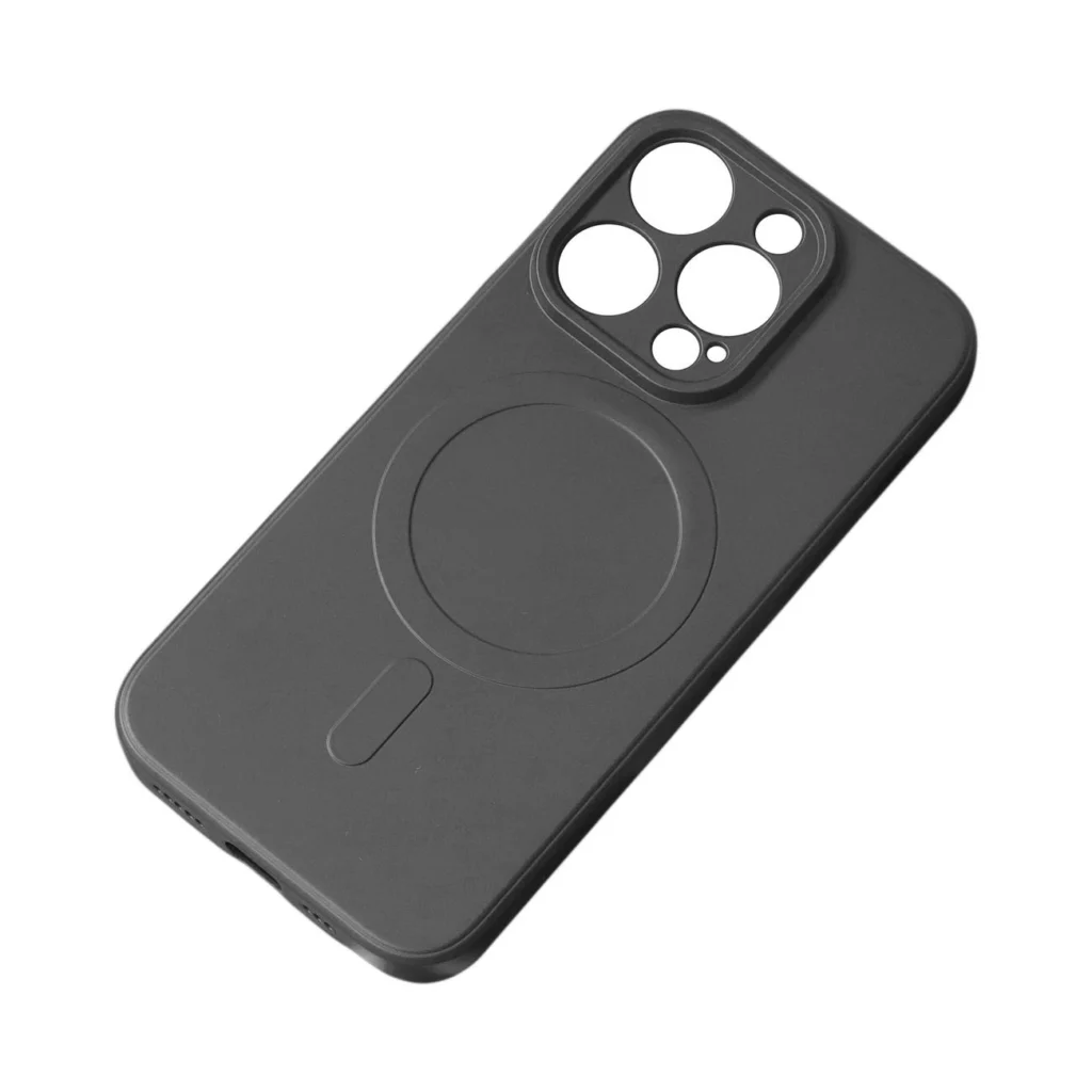 MagSafe Compatible Silicone Case For Silicone Case - Black Kryt iPhone 15 Pro