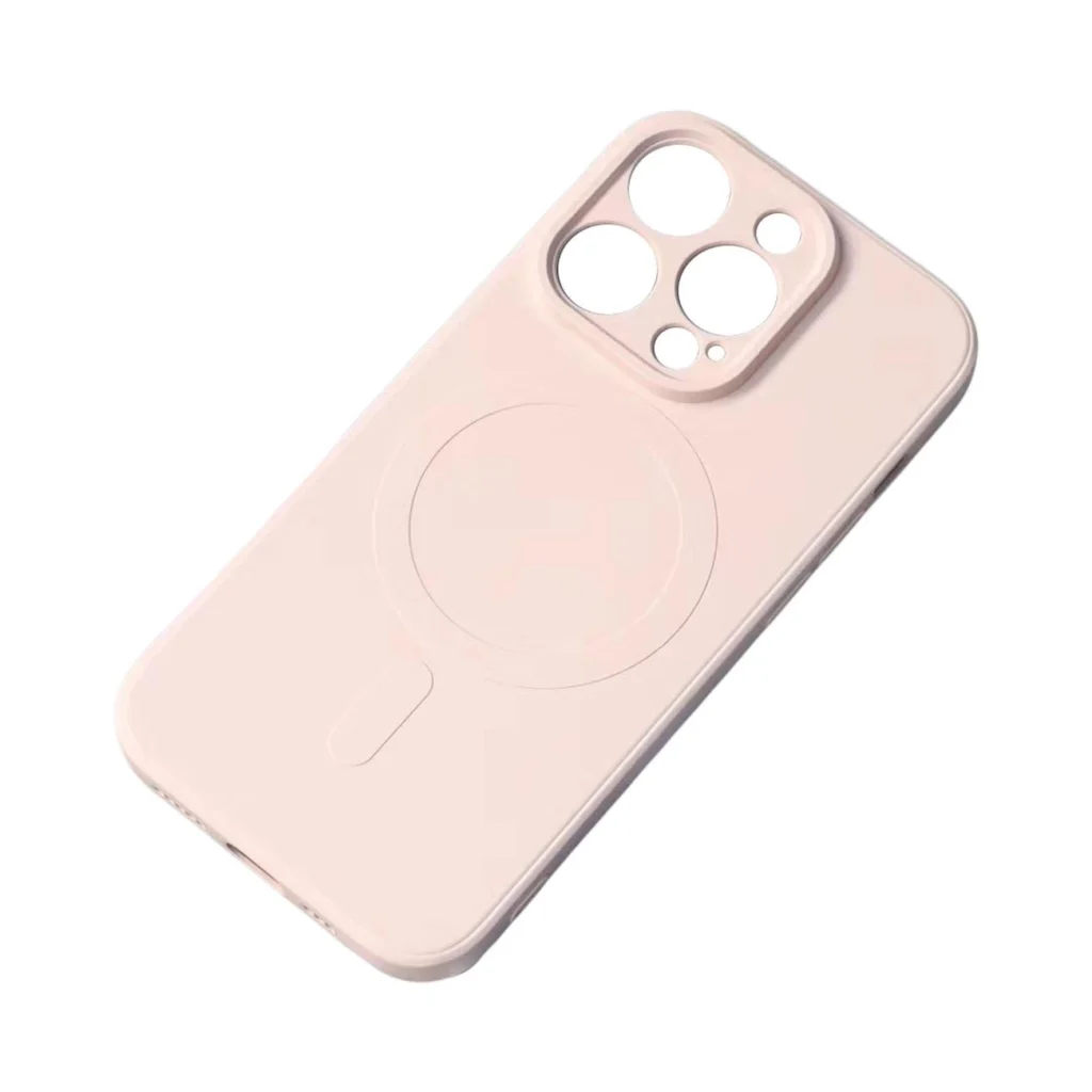MagSafe Compatible Silicone Case For Silicone Case - Cream Kryt iPhone 15 Pro