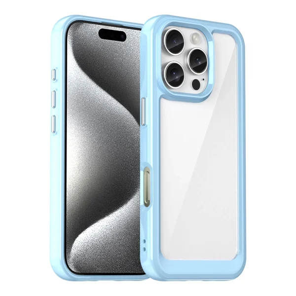 Outer Space Case With Gel Frame Blue Kryt iPhone 16 Pro Max