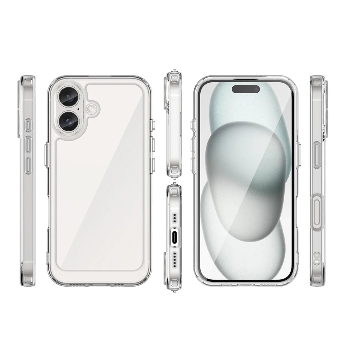 Outer Space Case With Gel Frame Clear Kryt iPhone 16