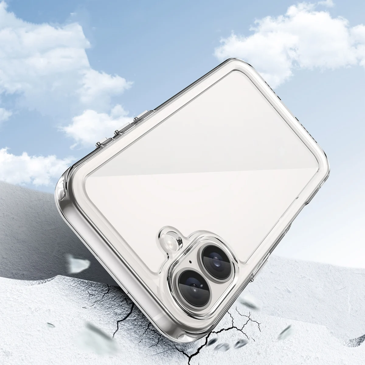Outer Space Case With Gel Frame Clear Kryt iPhone 16