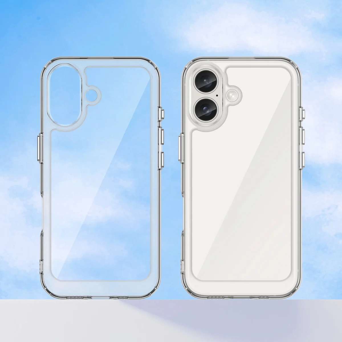 Outer Space Case With Gel Frame Clear Kryt iPhone 16