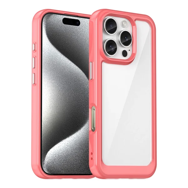 Outer Space Case With Gel Frame Red Kryt iPhone 16 Pro Max