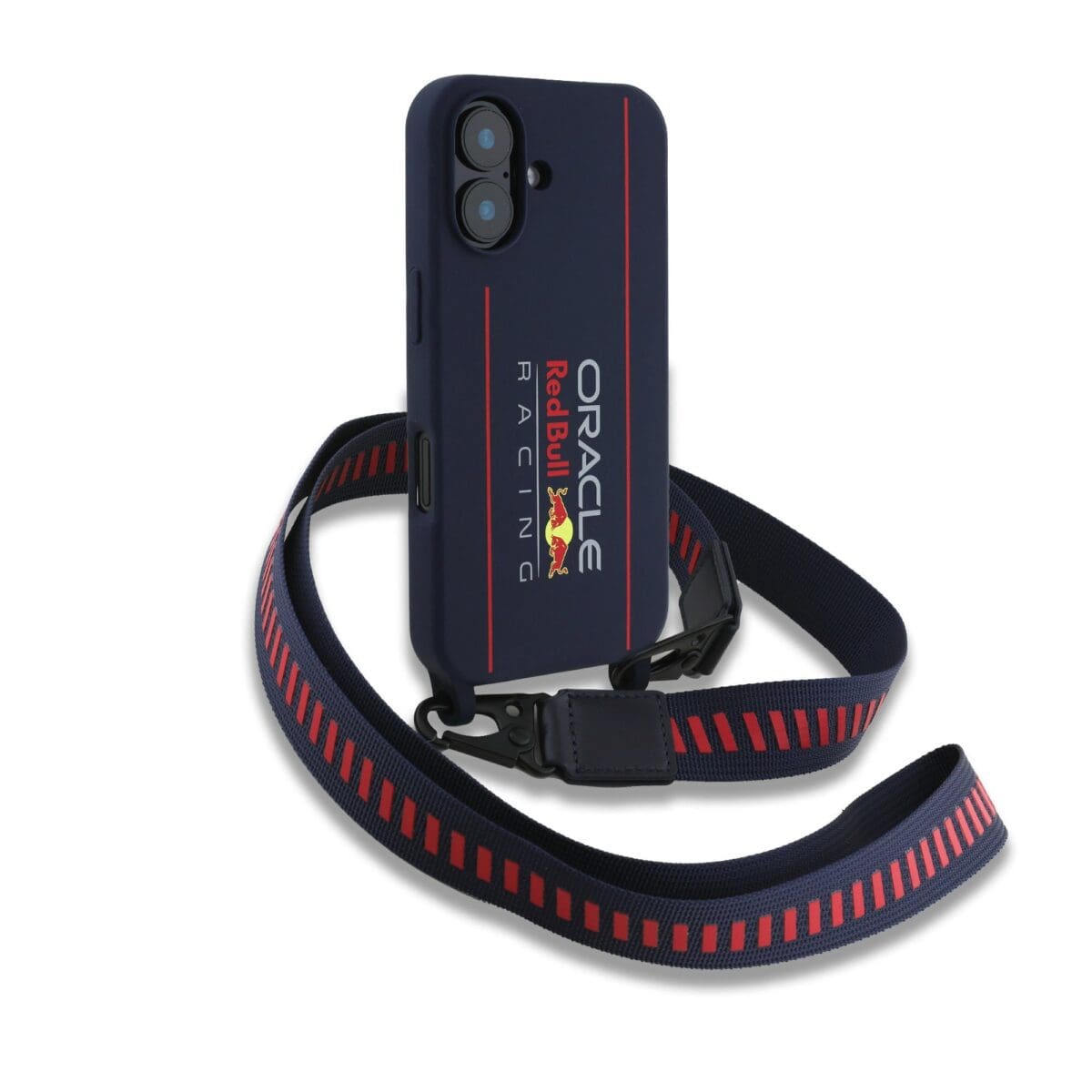 Red Bull Silicone Vertical Logo MagSafe + Crossbody Navy Kryt iPhone 16