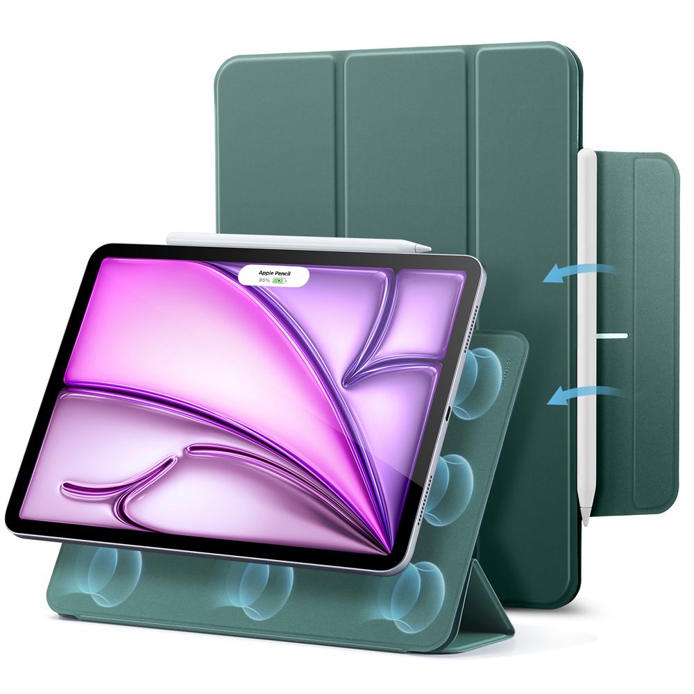 ESR Rebound Magnetic iPad Pro 12.9” 4 / 5 / 6 / 2020-2022 / Air 13” 1 / 2 / 2024-2025 Forest Green