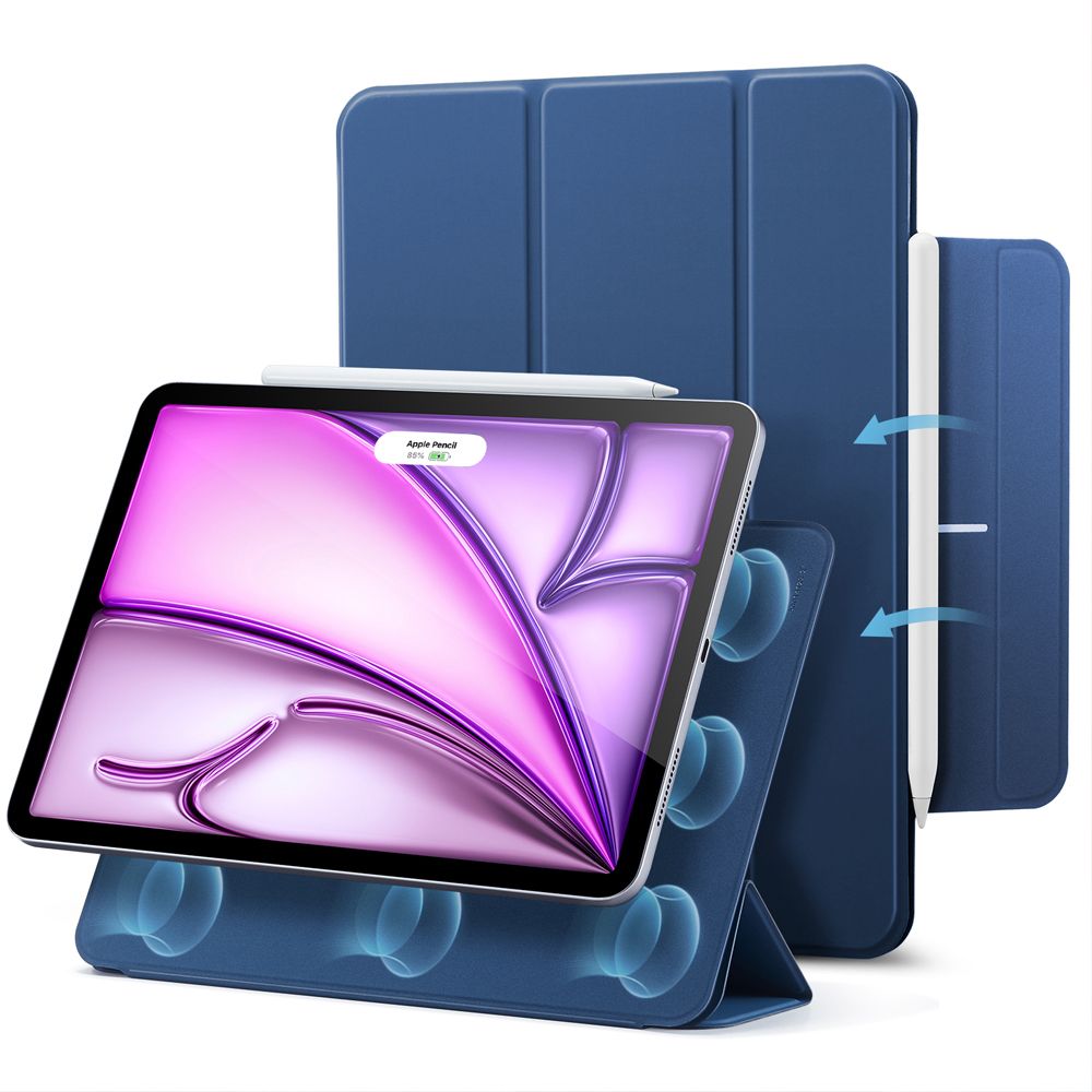 ESR Rebound Magnetic iPad Pro 12.9” 4 / 5 / 6 / 2020-2022 / Air 13” 1 / 2 / 2024-2025 Navy Blue