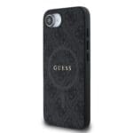 Guess PU Leather 4G Colored Ring MagSafe Black Kryt iPhone 16e