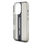 Karl Lagerfeld IML Stripe Logo Black Kryt iPhone 16 Pro