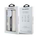 Karl Lagerfeld IML Stripe Logo Black Kryt iPhone 16 Pro