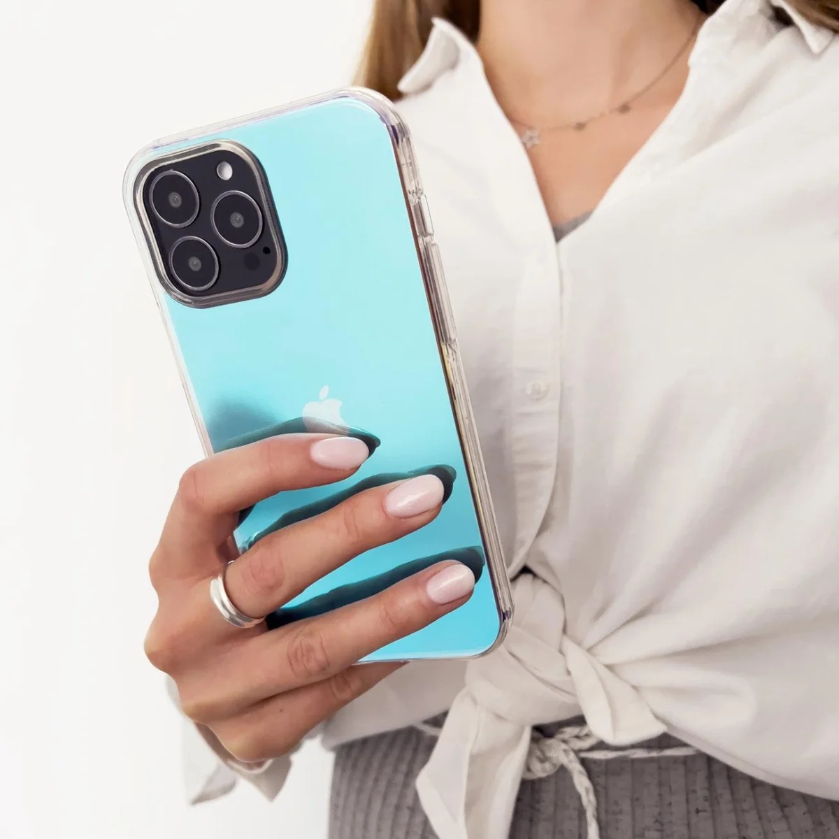 Aurora Neon Gel Cover Blue Kryt Samsung Galaxy A12