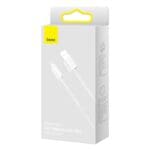 Baseus Dynamic Series Fast Charging Data Cable USB-A Lighting 2.4A 1m White