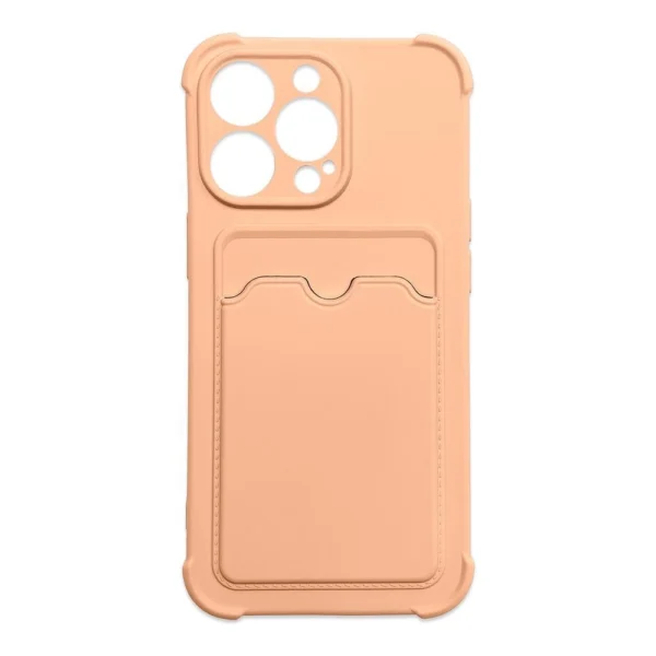Card Armor Pouch Cover Card Wallet Silicone Armor Cover Air Bag Pink Kryt Samsung Galaxy A32 4G