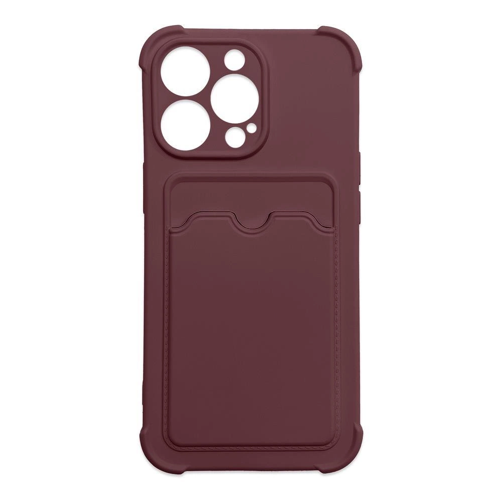 Card Armor Pouch Cover Card Wallet Silicone Armor Cover Air Bag Raspberry Kryt Samsung Galaxy A32 4G