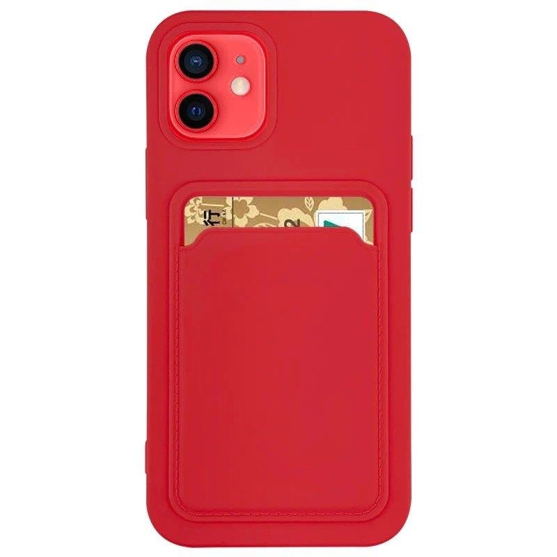 Card Silicone Wallet Wallet With Card Slot Documents Red Kryt Samsung Galaxy A32 4G