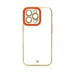 Fashion Gold Frame Gel Cover Red Kryt Samsung Galaxy A12