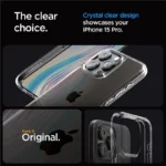 Spigen Crystal Hybrid Clear Kryt iPhone 15 Pro