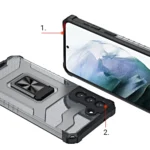 Crystal Ring Kickstand Tough Rugged Cover Blue Kryt Samsung Galaxy S21 Plus