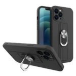 Ring Silicone With Finger Grip And Base Black Kryt Samsung Galaxy S22 Plus